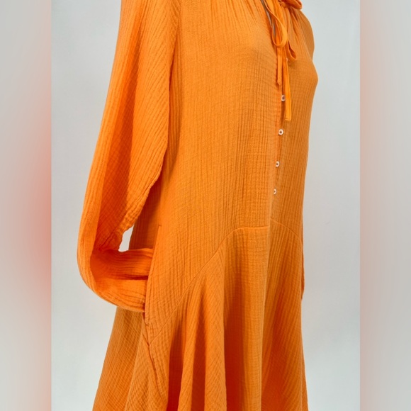 MAGASCHONI - Organic Cotton Gauze Cocktail Dress. - Picture 6 of 11